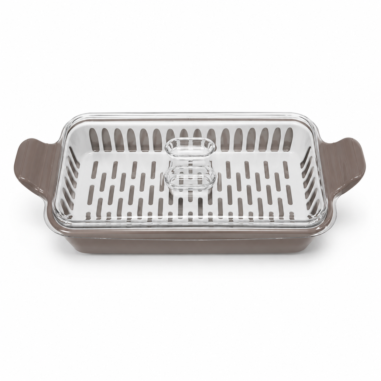 Cutlery Box with Lid and Drain