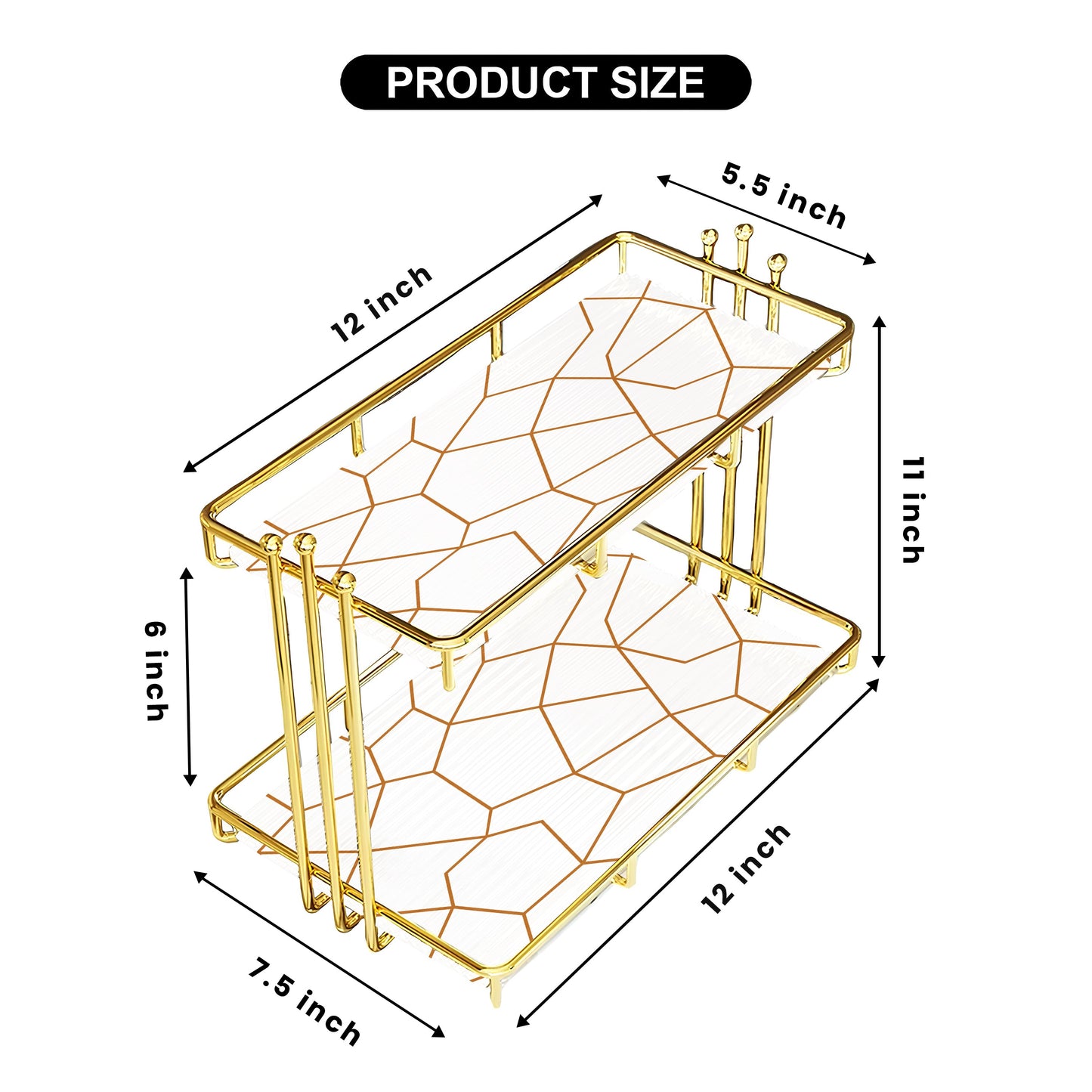 2-Layer Luxury Vanity Storage