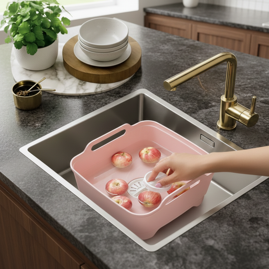 Large Capacity Wash & Drain Basket