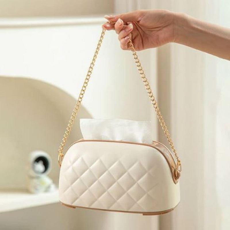 Stylish Purse Shaped Tissue Box with Hidden Storage