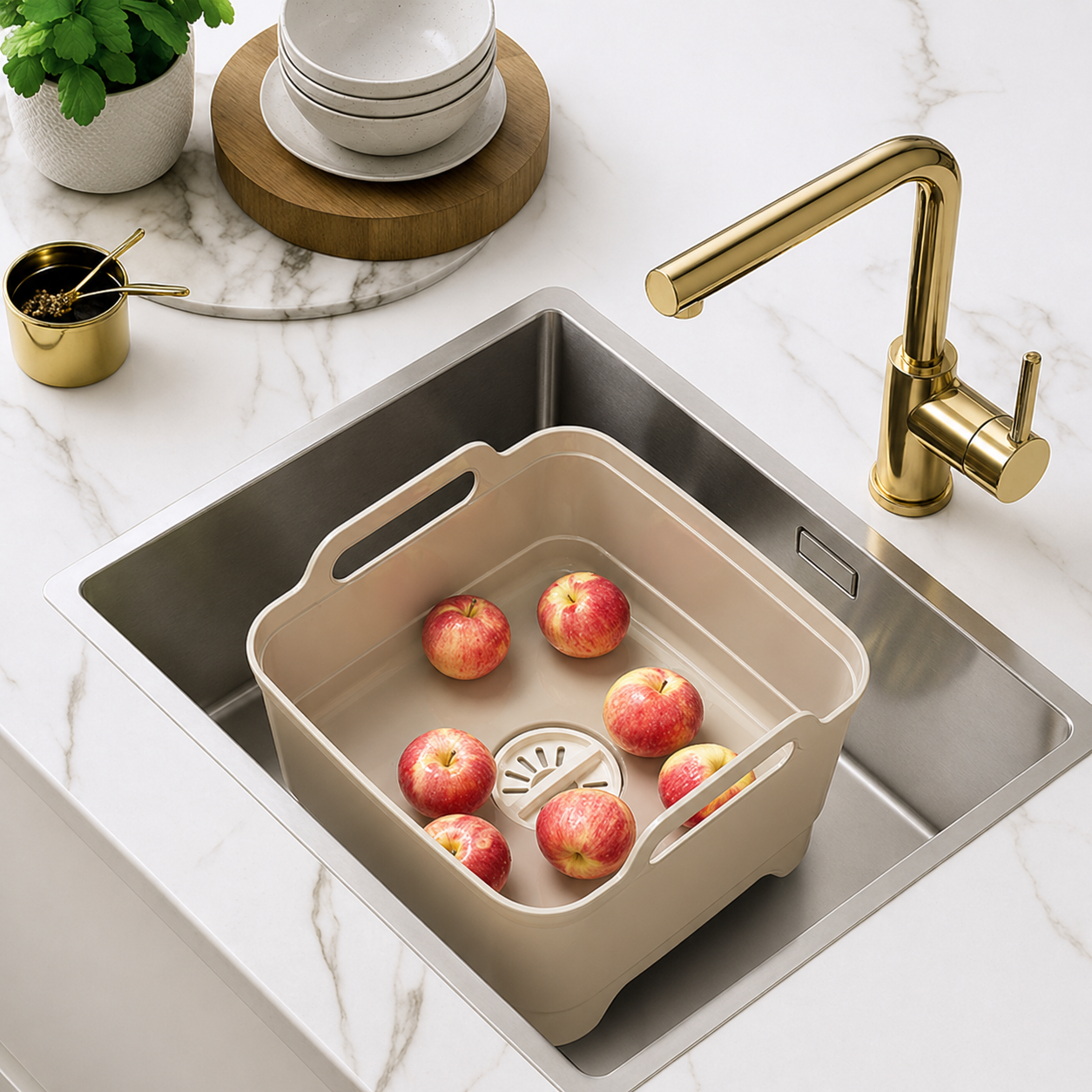 Large Capacity Wash & Drain Basket